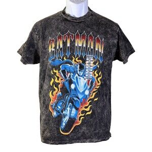 DC Comics Batman Motorcycle Racing Jumbo Graphic T-Shirt Small